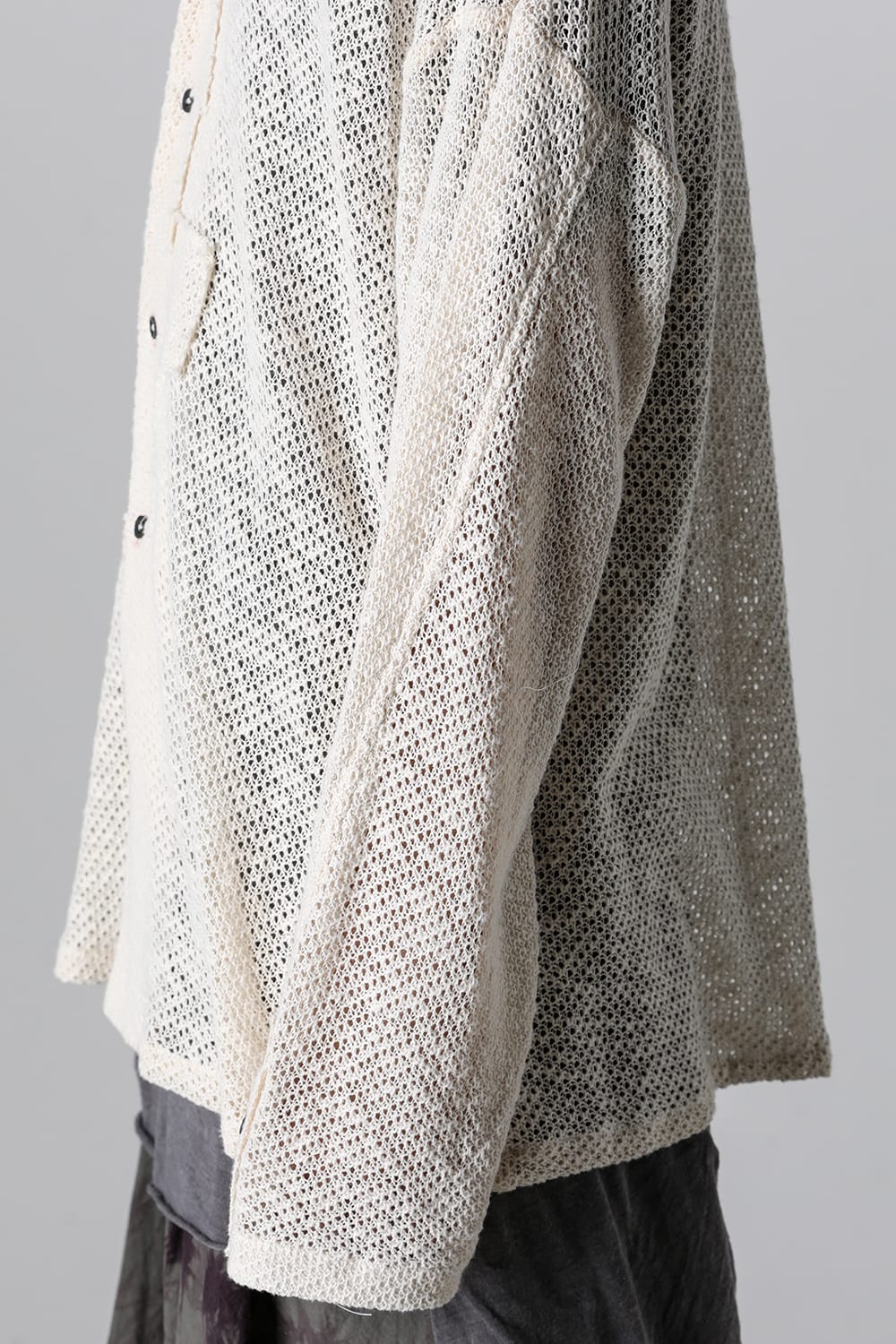 ロングスリーブ モーダントダイ ニットシャツ