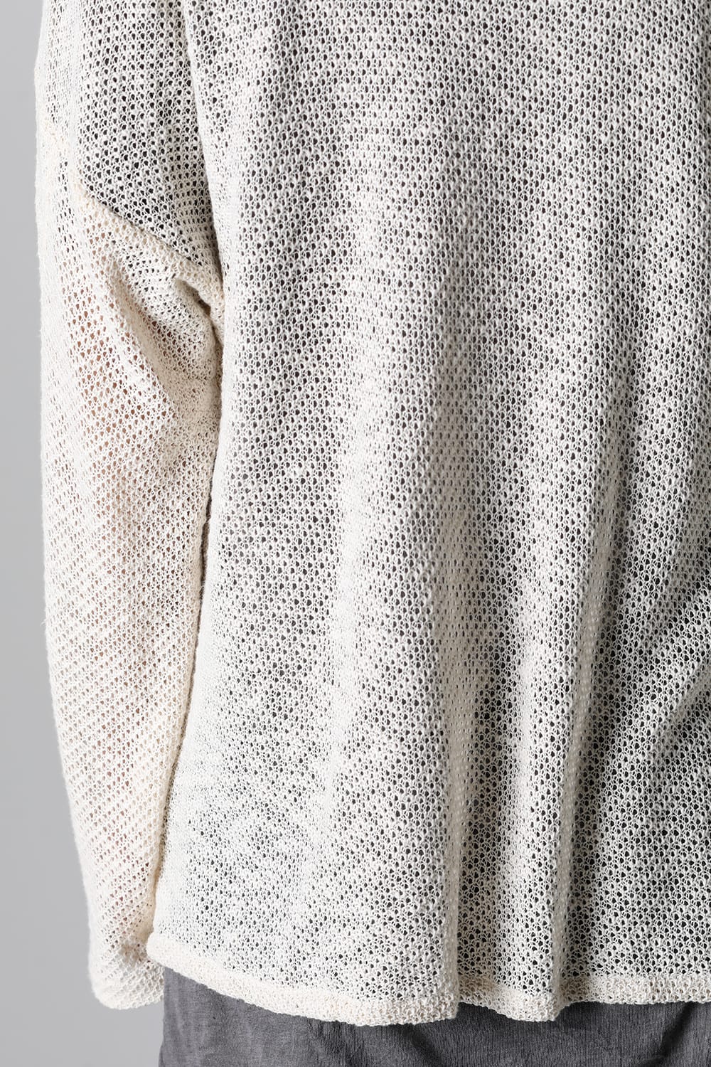 ロングスリーブ モーダントダイ ニットシャツ