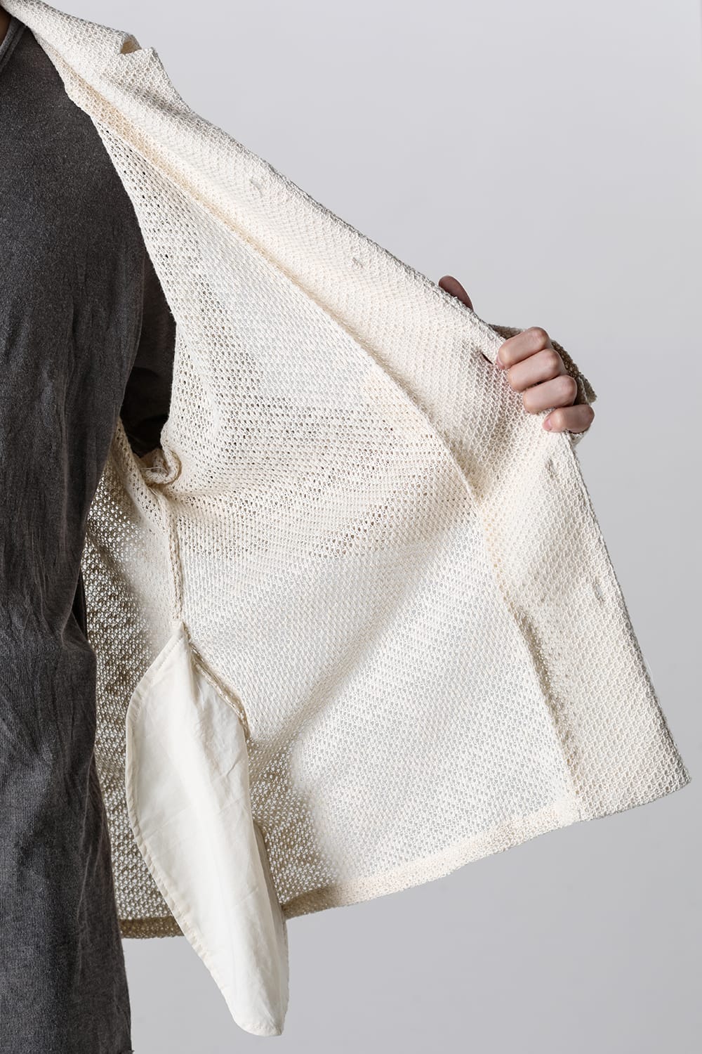 ロングスリーブ モーダントダイ ニットシャツ