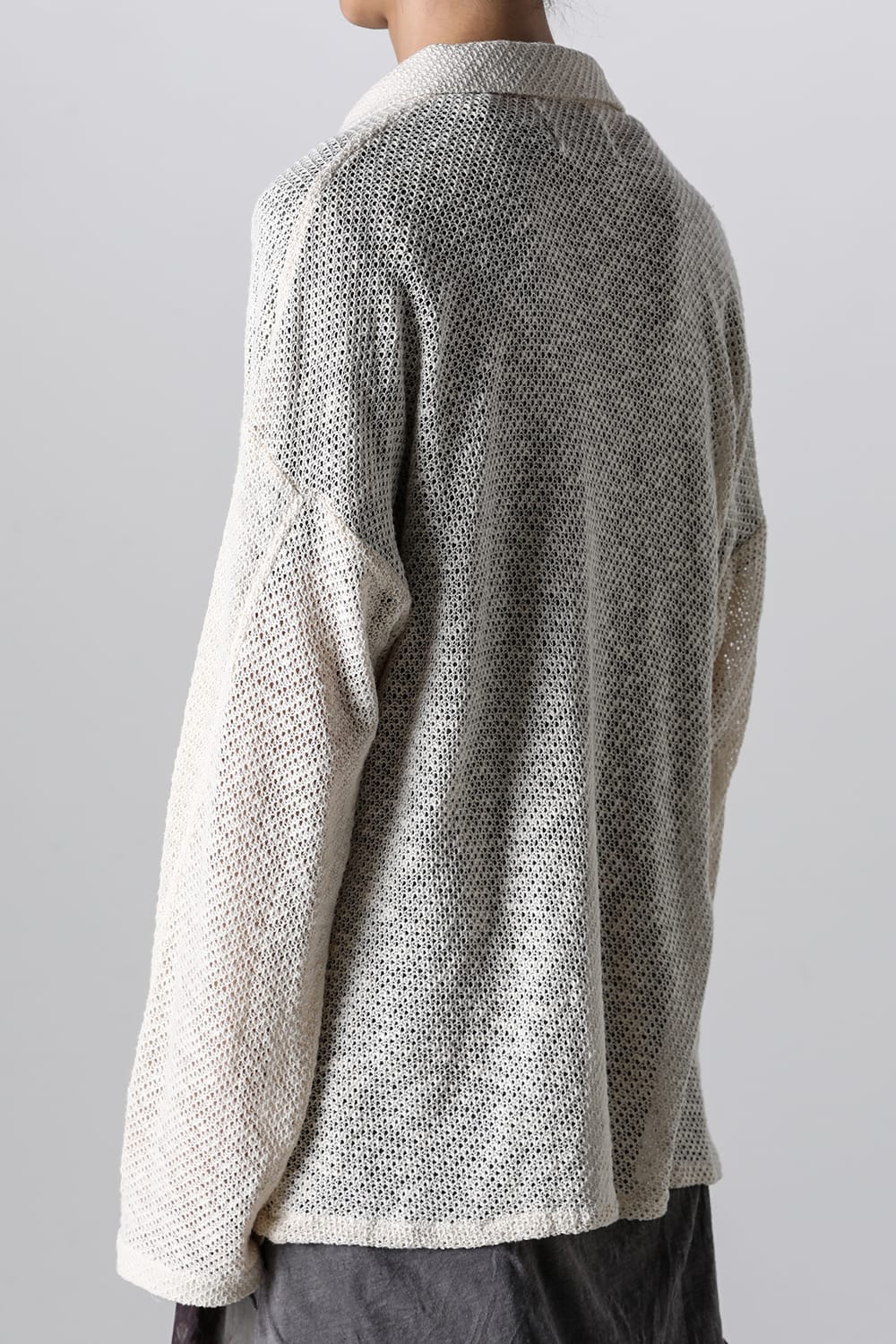 ロングスリーブ モーダントダイ ニットシャツ