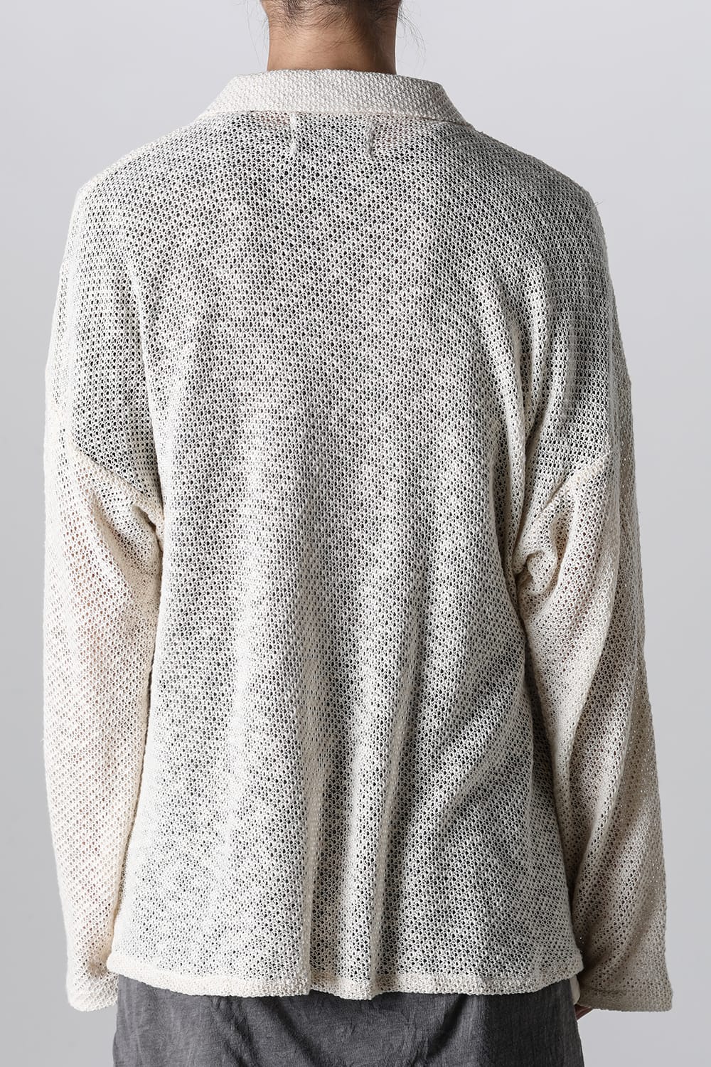 ロングスリーブ モーダントダイ ニットシャツ