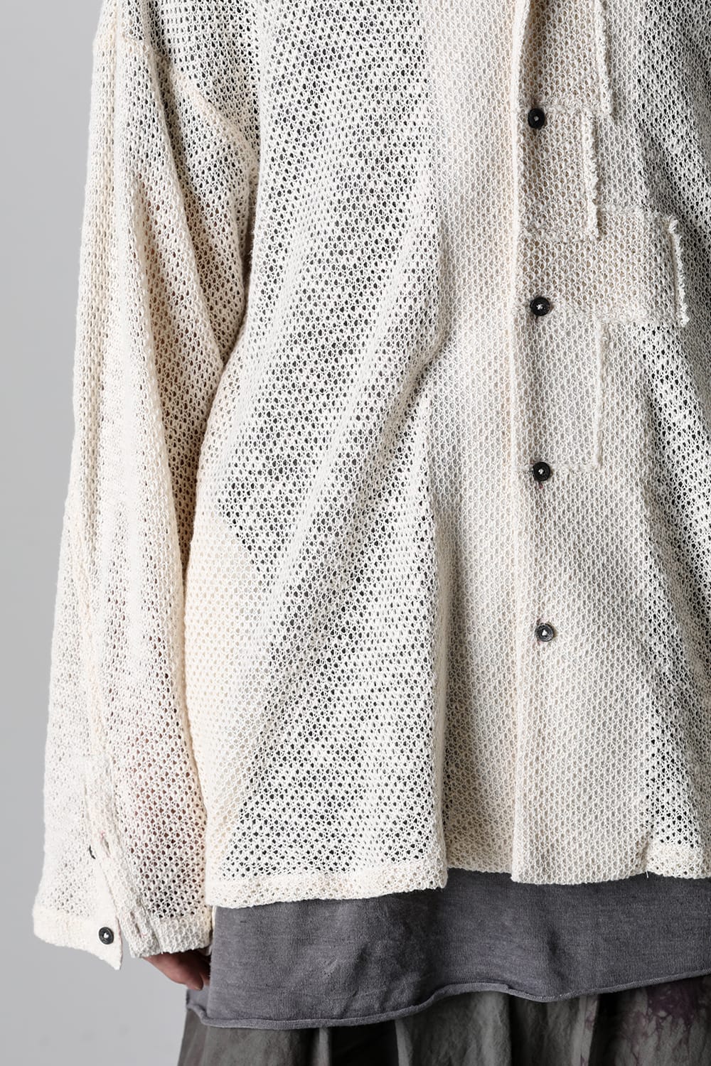 ロングスリーブ モーダントダイ ニットシャツ