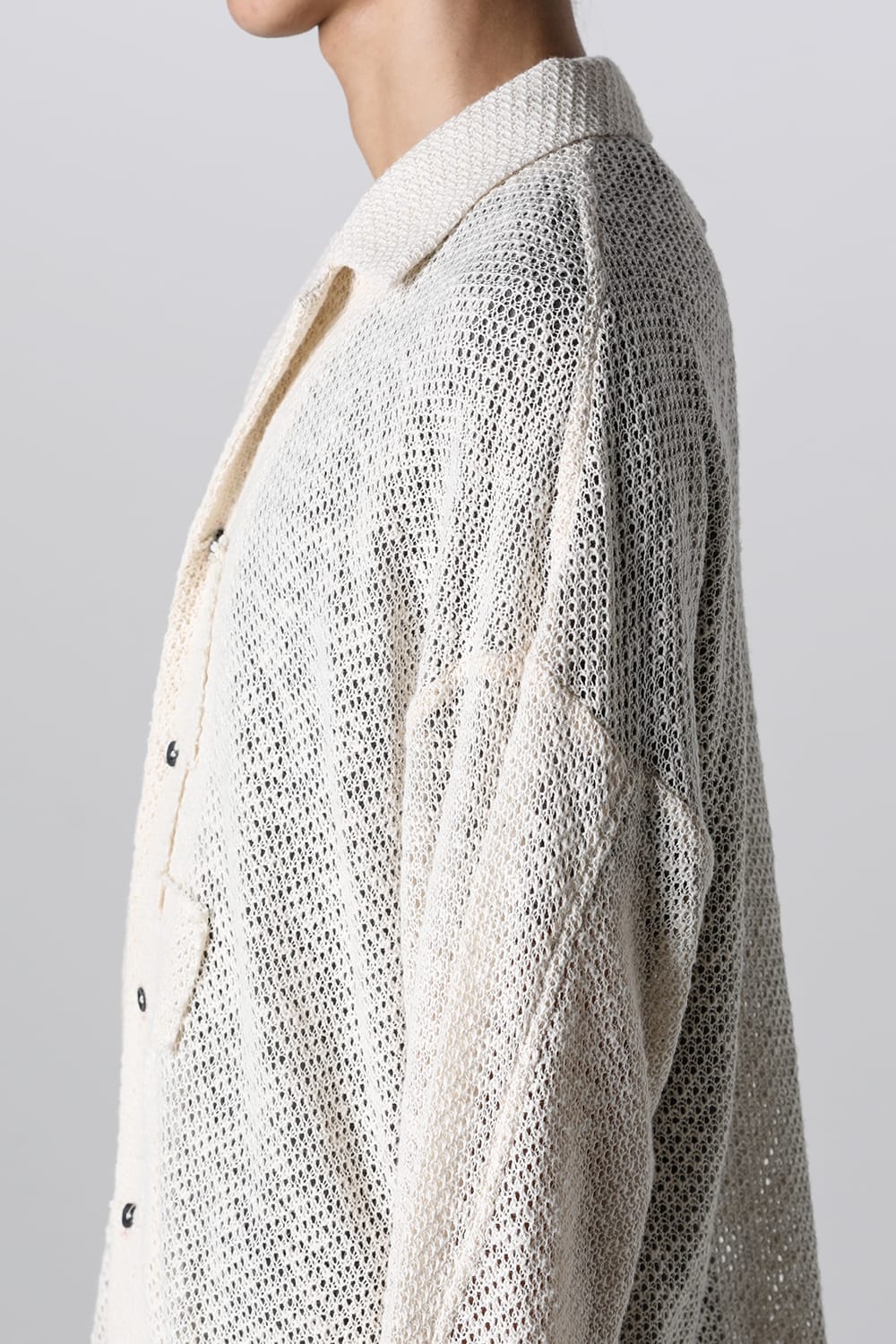 ロングスリーブ モーダントダイ ニットシャツ