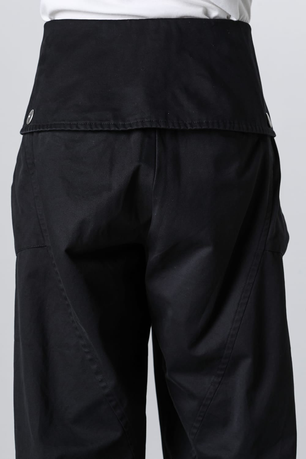 Flap Trousers Pure Dyed Cotton
