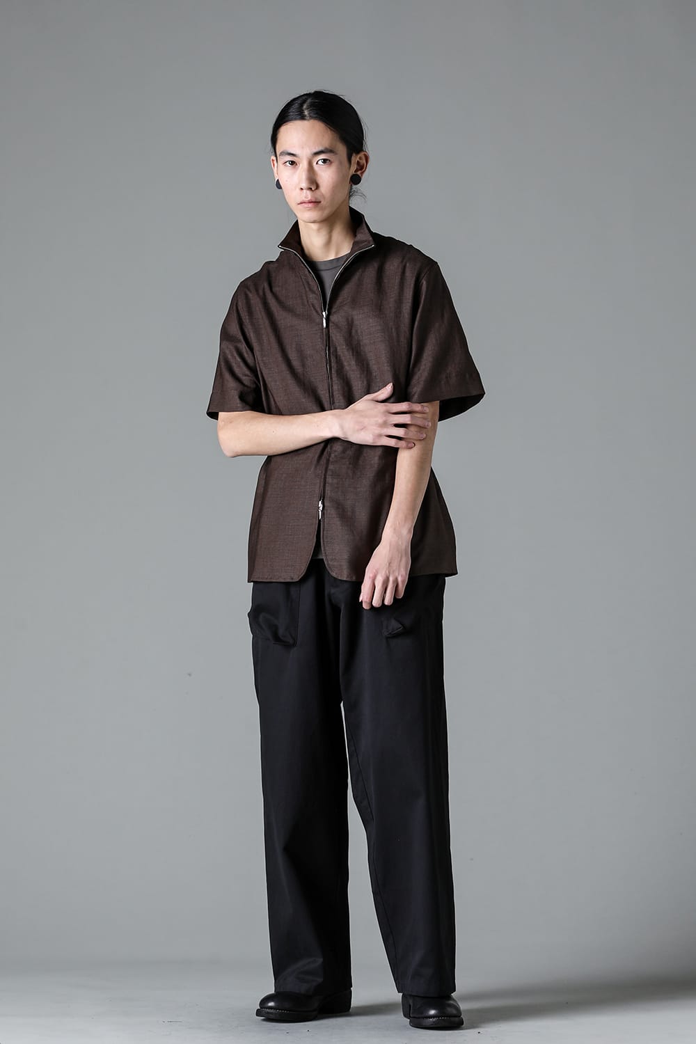 Flap Trousers Pure Dyed Cotton