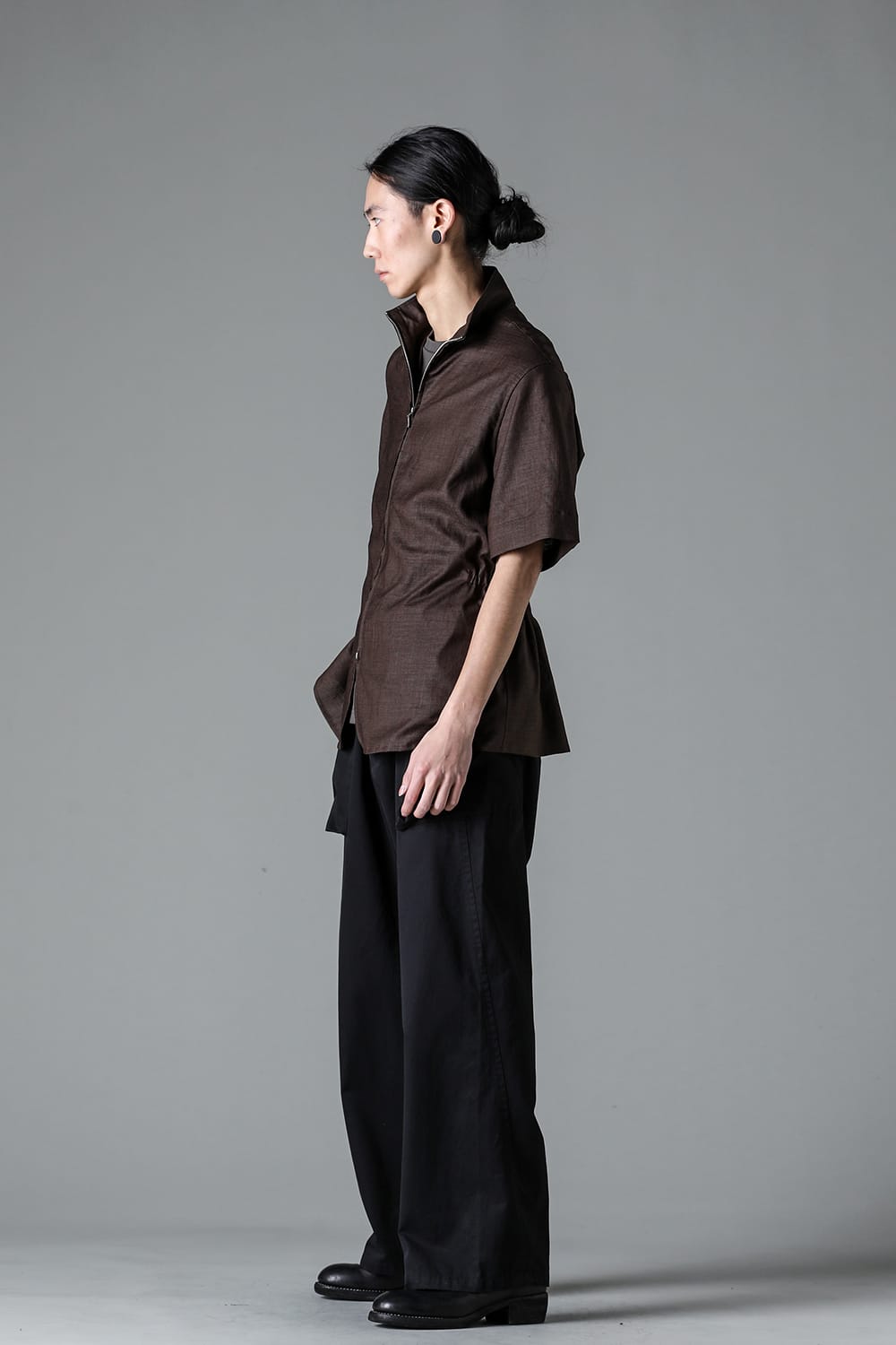 Flap Trousers Pure Dyed Cotton