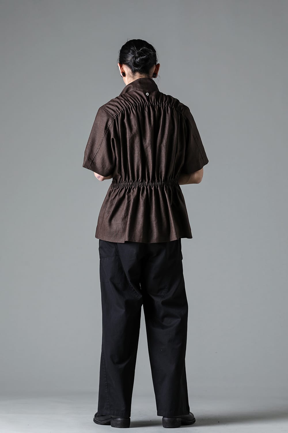 Flap Trousers Pure Dyed Cotton