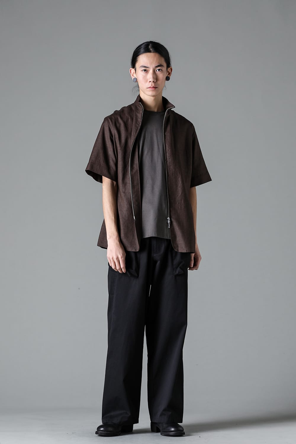 Flap Trousers Pure Dyed Cotton