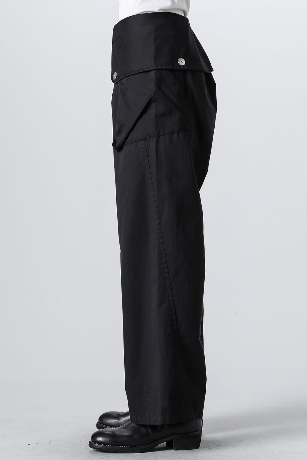 Flap Trousers Pure Dyed Cotton