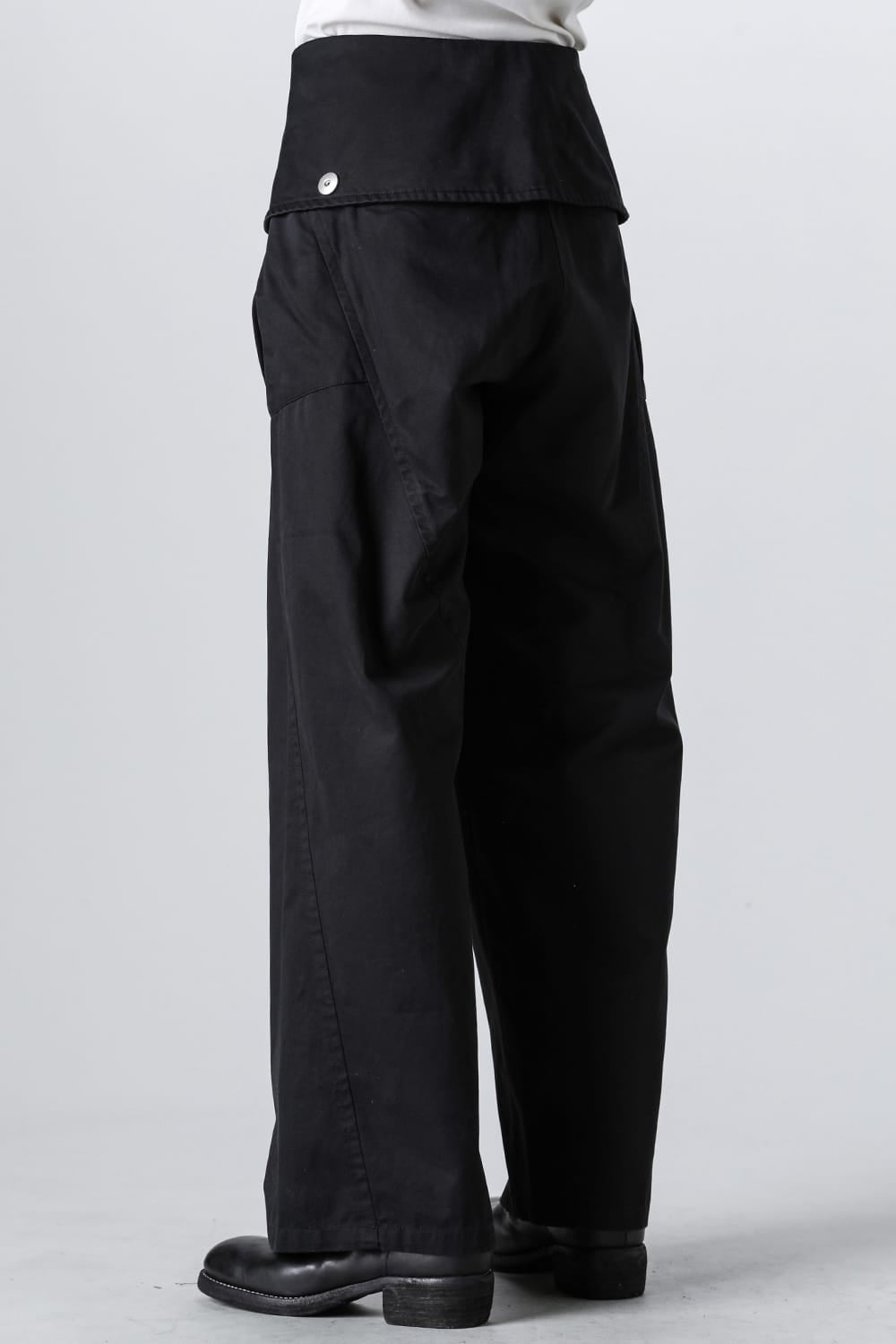 Flap Trousers Pure Dyed Cotton