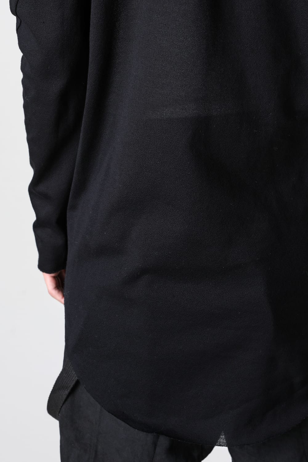 Low Gauge Cotton Jersey Long Sleeve T-Shirt Black