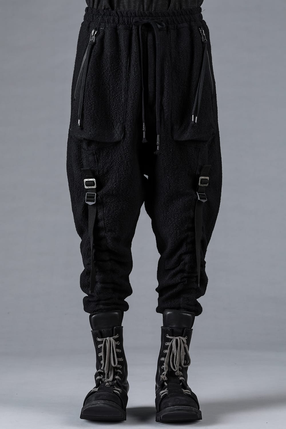 Dimple W×L×C Belt Adjust Wide Jog Pants
