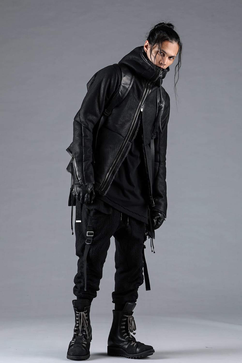 Dimple W×L×C Belt Adjust Wide Jog Pants