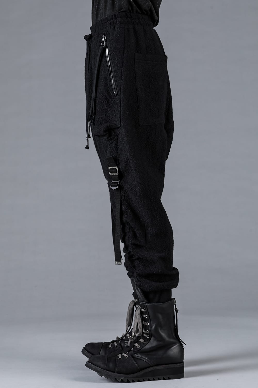 Dimple W×L×C Belt Adjust Wide Jog Pants