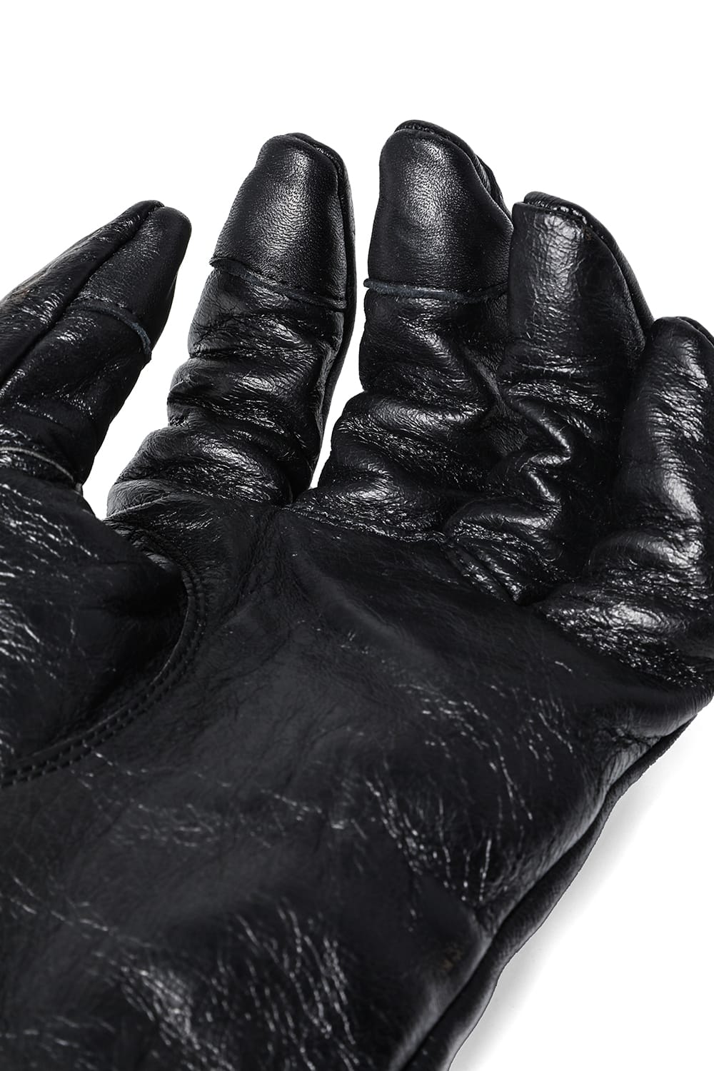 Horse Leather Zip Glove Charcoal