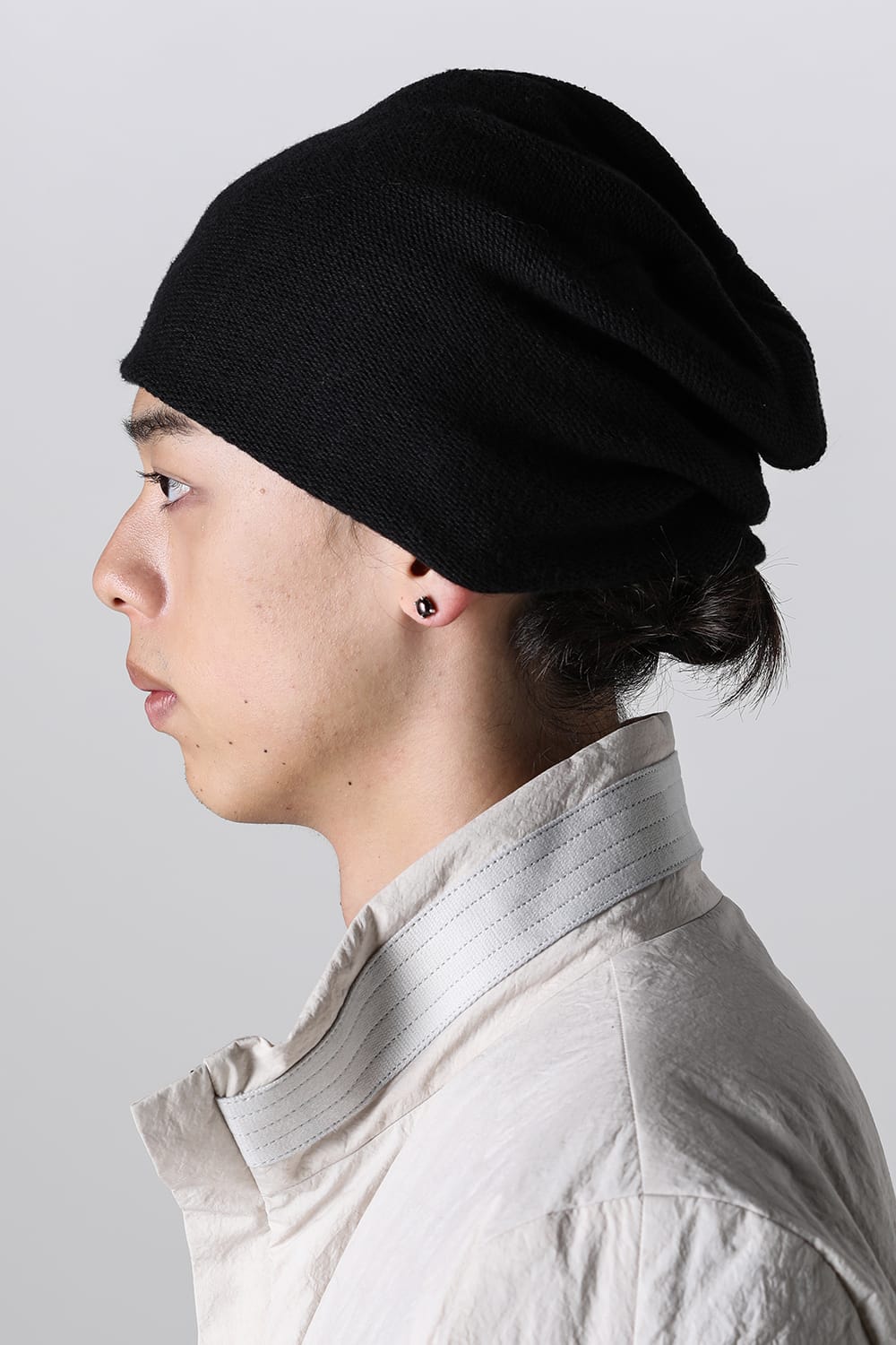 Knit cap cotton / cashmere Black