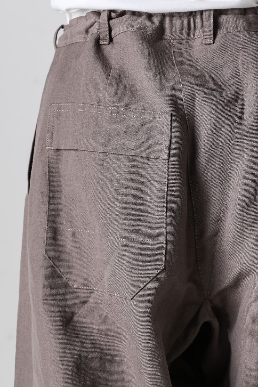 TROUSERS#68 Dove Wool Linen Twill