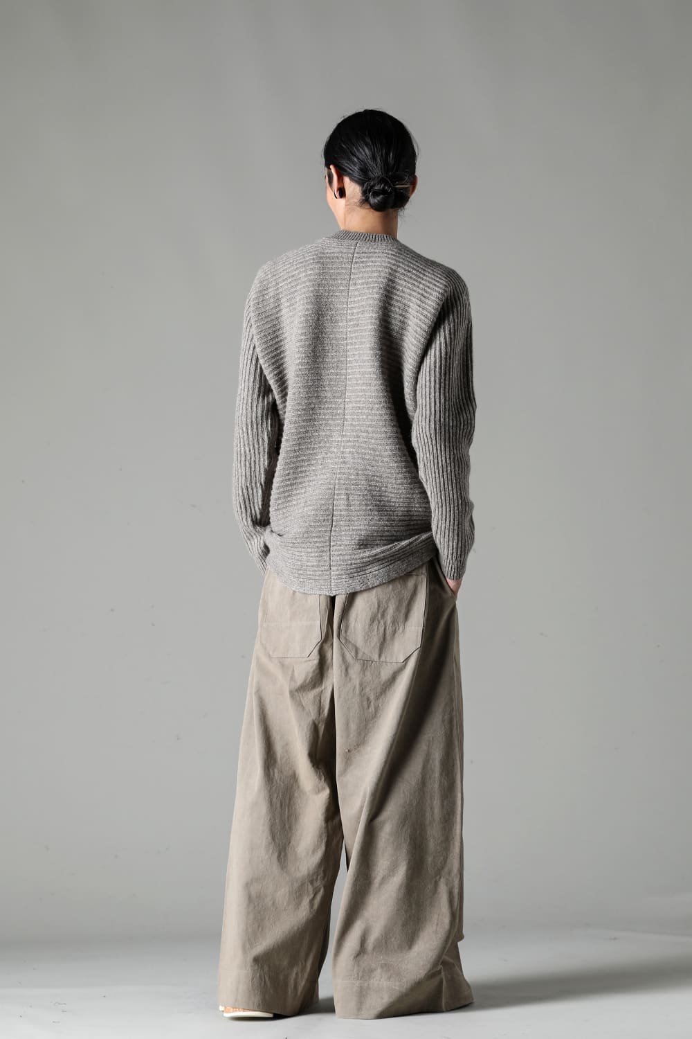 TROUSERS#77 Coffee Binchotan Fine Canvas