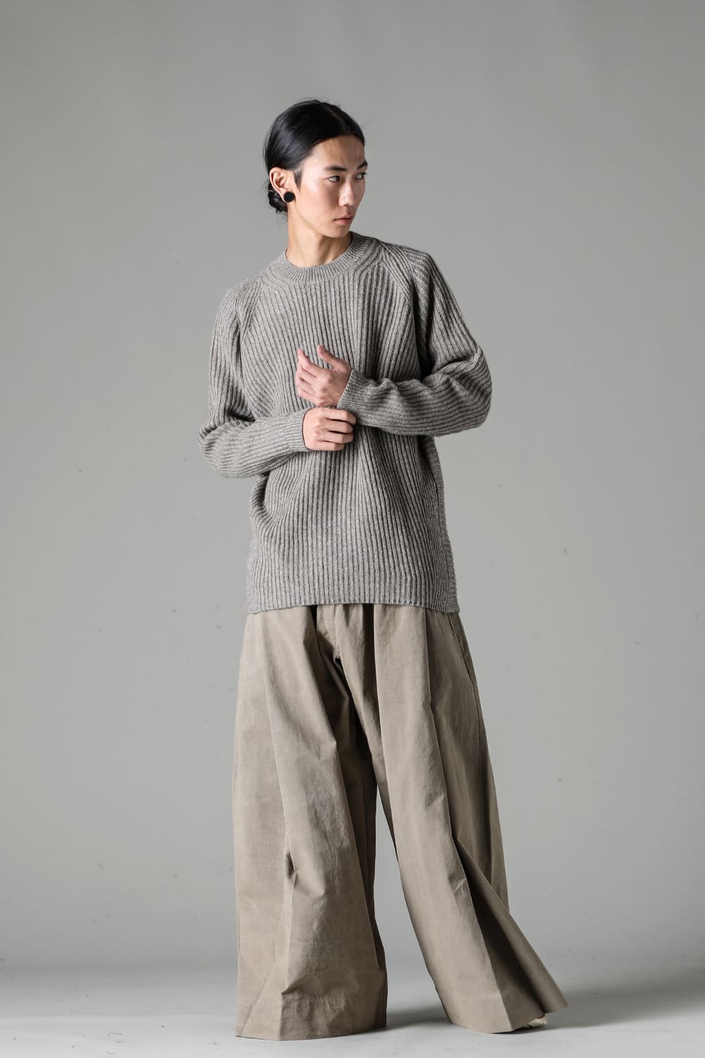 TROUSERS#77 Coffee Binchotan Fine Canvas