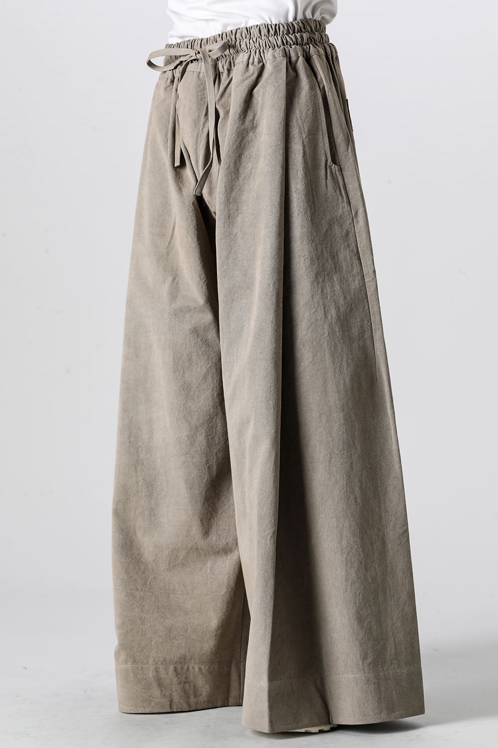 TROUSERS#77 Coffee Binchotan Fine Canvas