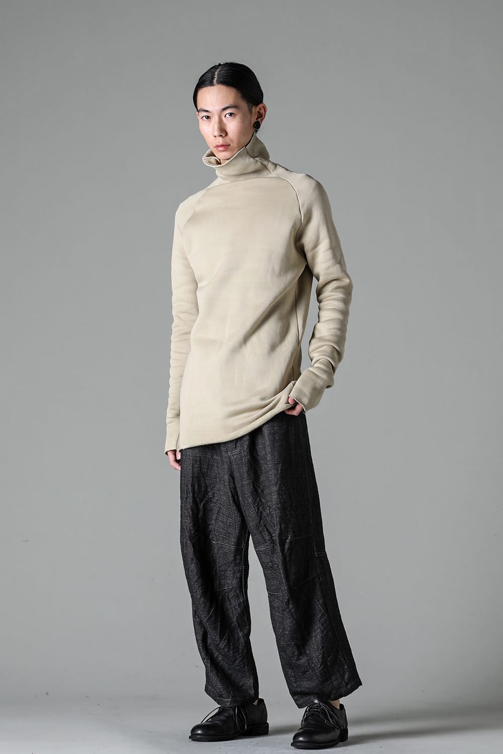 Fleece lining Cottton Bottle Neck Beige