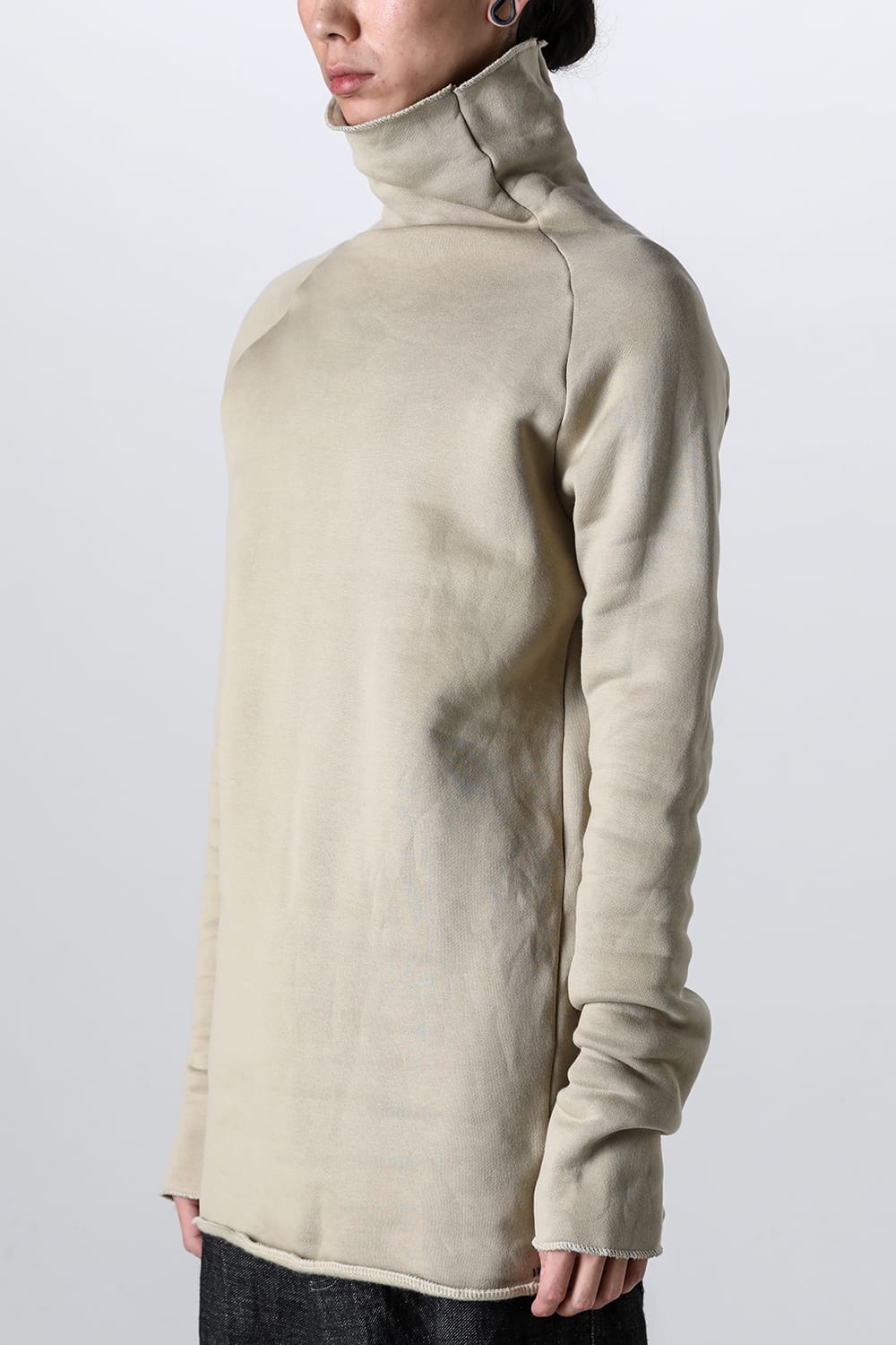 Fleece lining Cottton Bottle Neck Beige