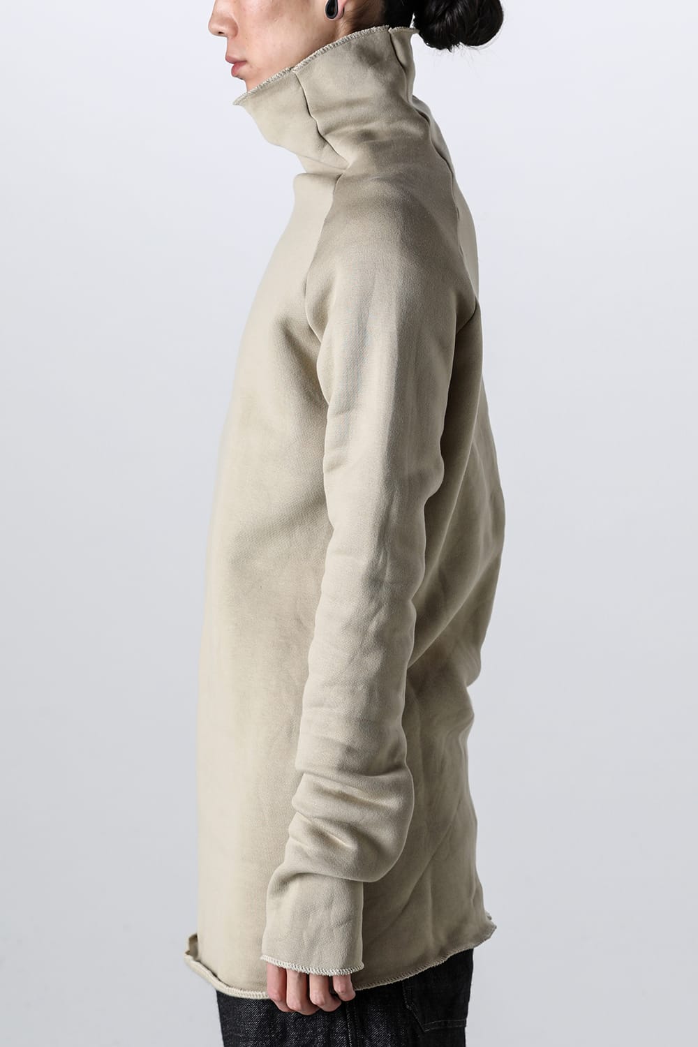 Fleece lining Cottton Bottle Neck Beige