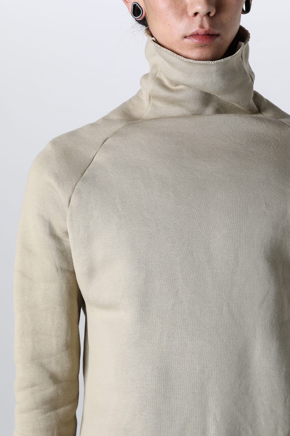 Fleece lining Cottton Bottle Neck Beige
