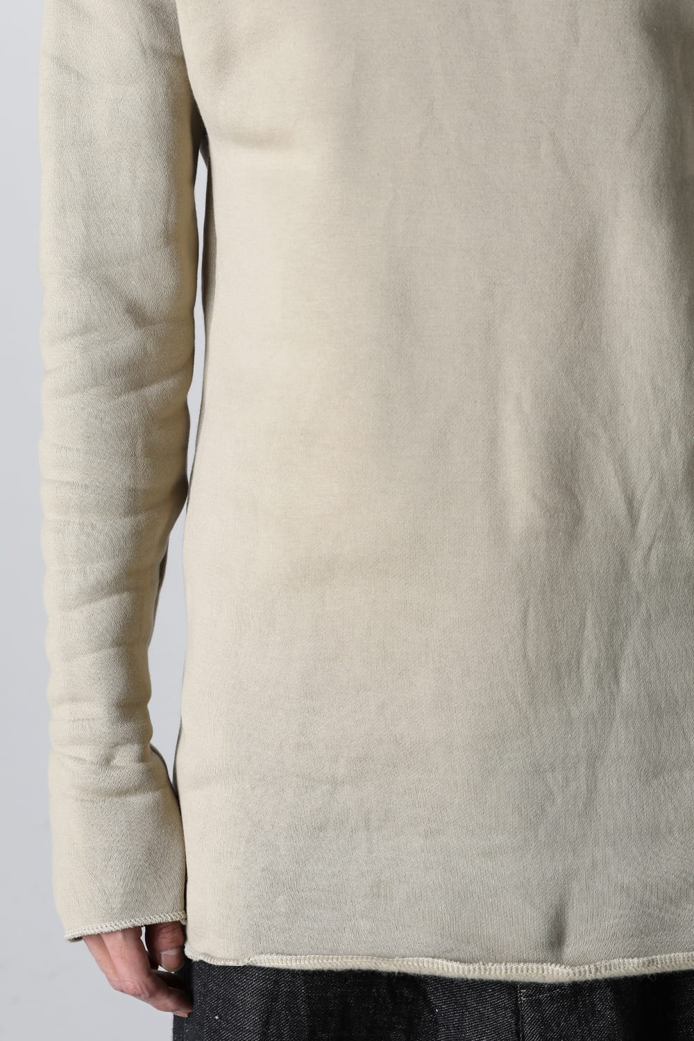 Fleece lining Cottton Bottle Neck Beige