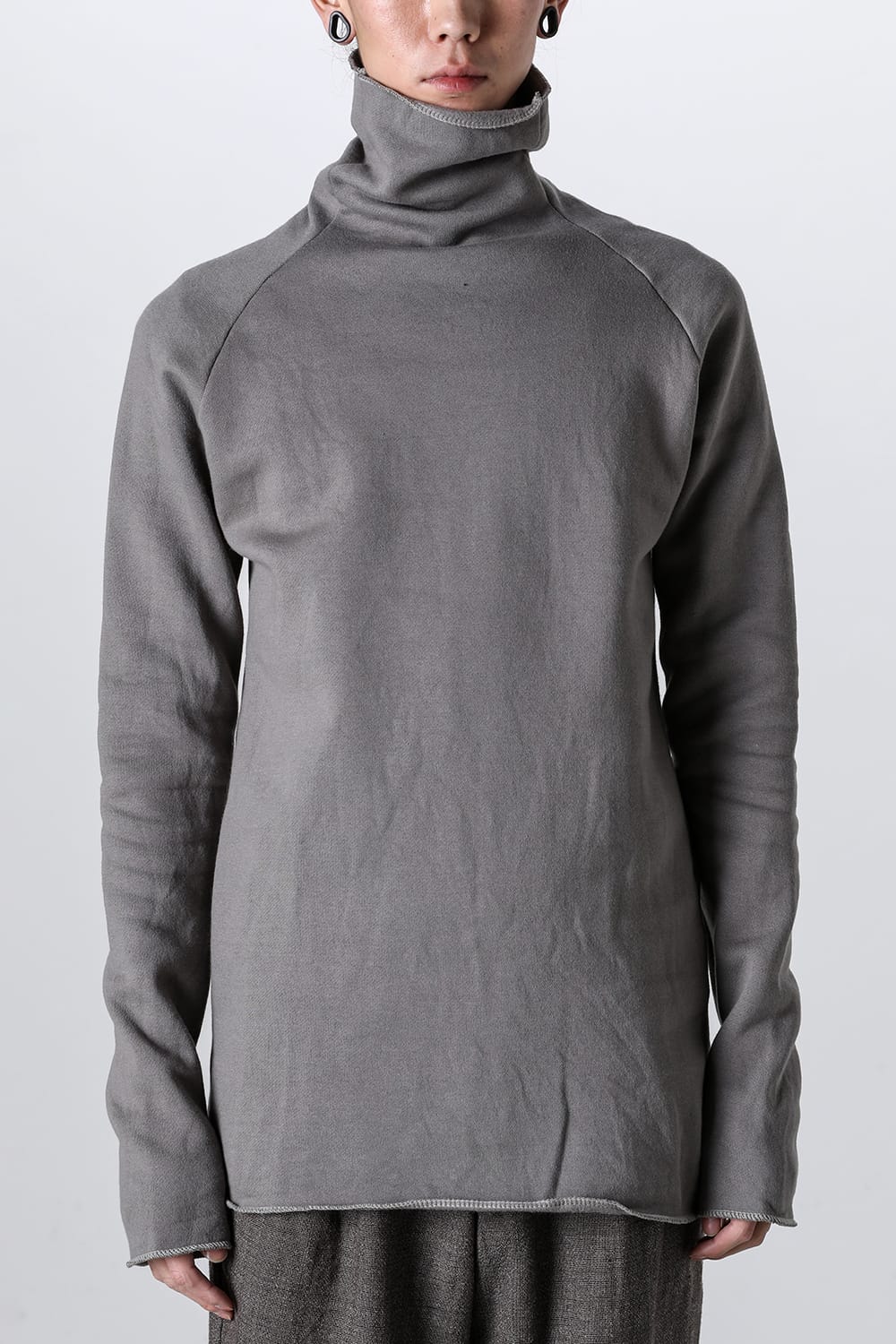 Fleece lining Cottton Bottle Neck Grey