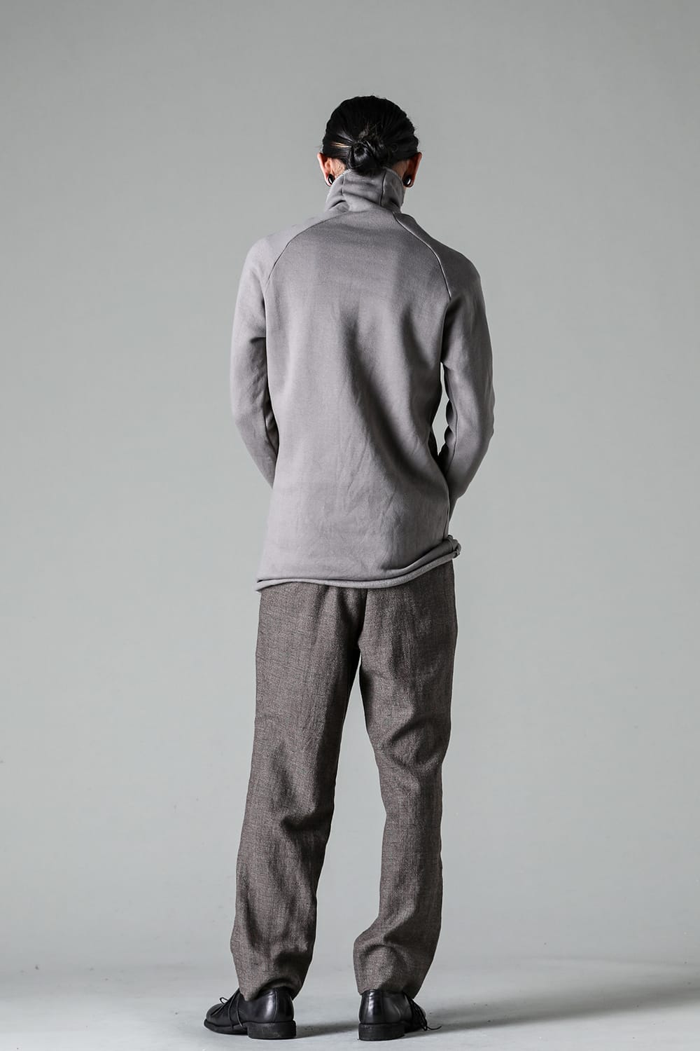 Fleece lining Cottton Bottle Neck Grey