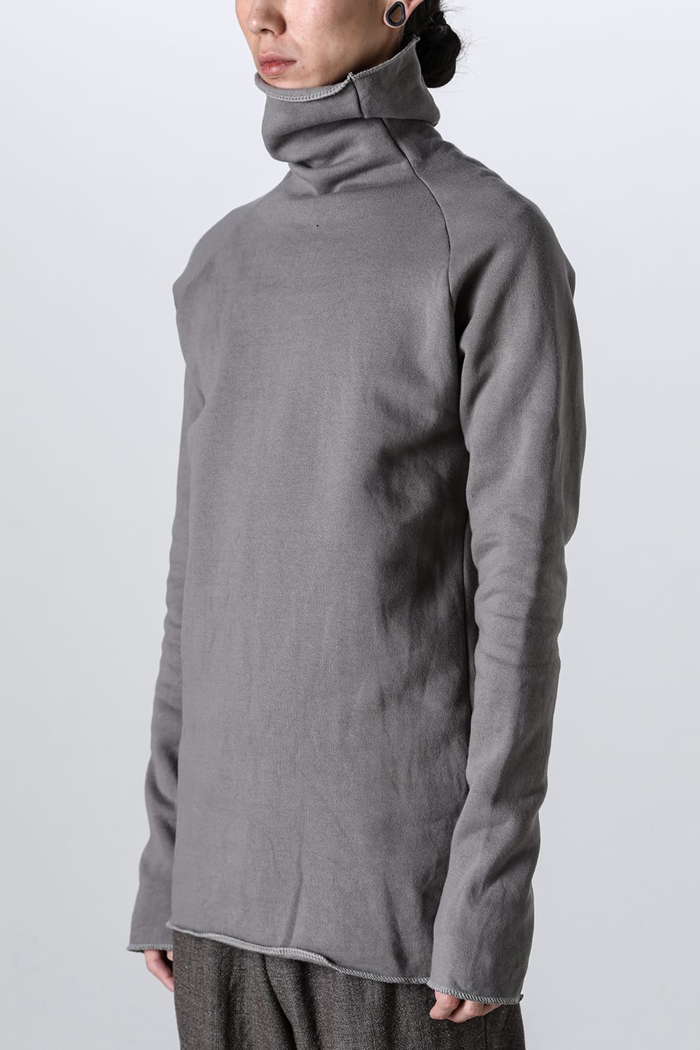 Fleece lining Cottton Bottle Neck Grey