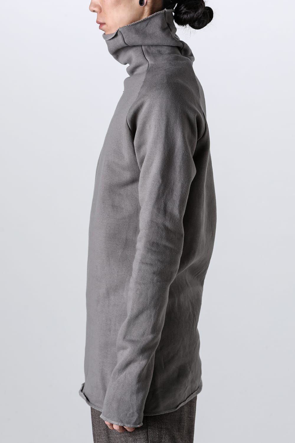 Fleece lining Cottton Bottle Neck Grey
