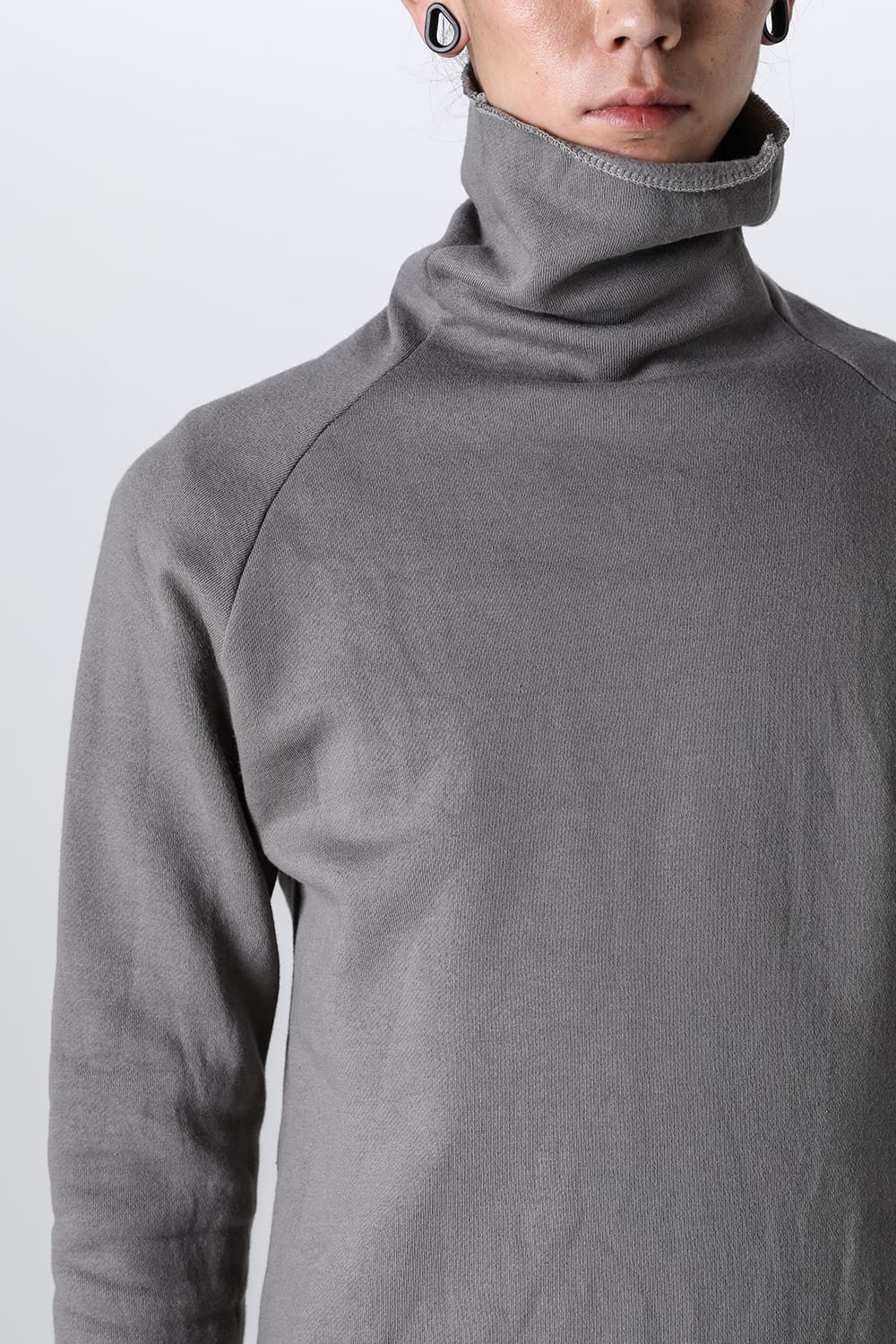 Fleece lining Cottton Bottle Neck Grey