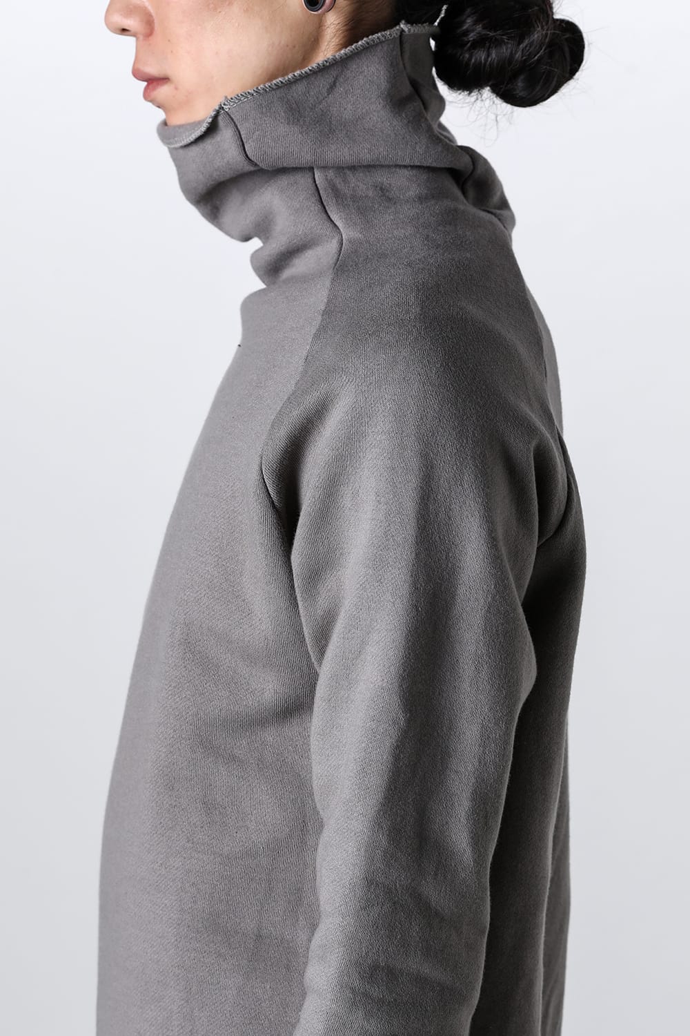 Fleece lining Cottton Bottle Neck Grey