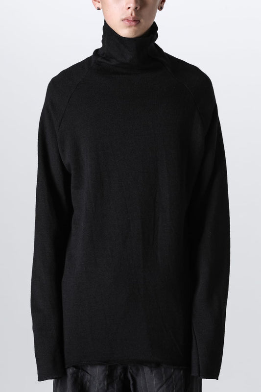 Fleece Wool Bottle Neck Black