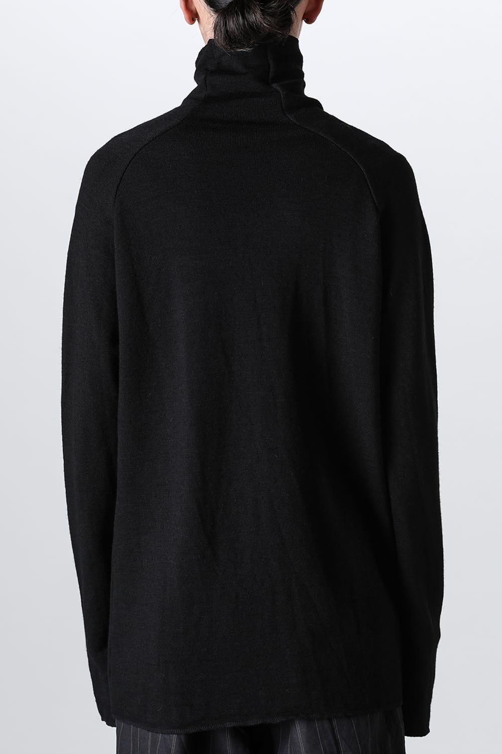 Fleece Wool Bottle Neck Black