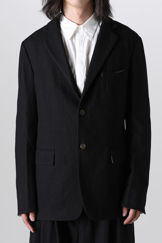 2 Buttons Notched Lapel Blazer