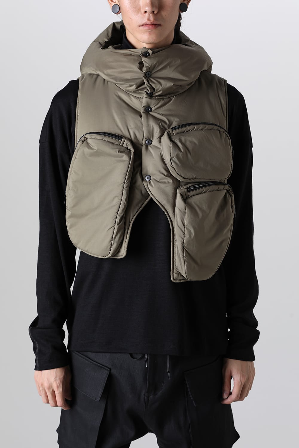 ダウンジャケット カーキ