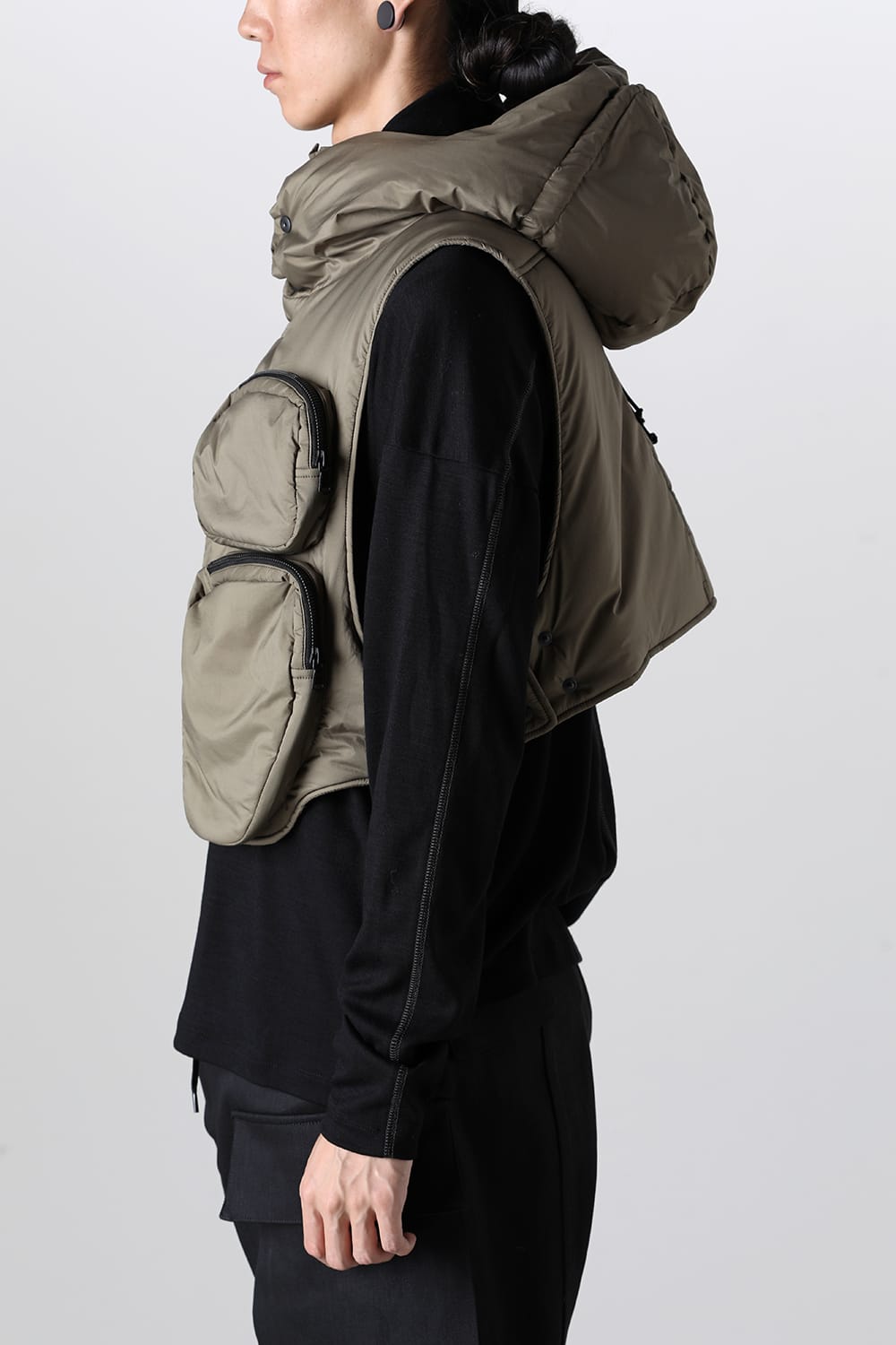 ダウンジャケット カーキ