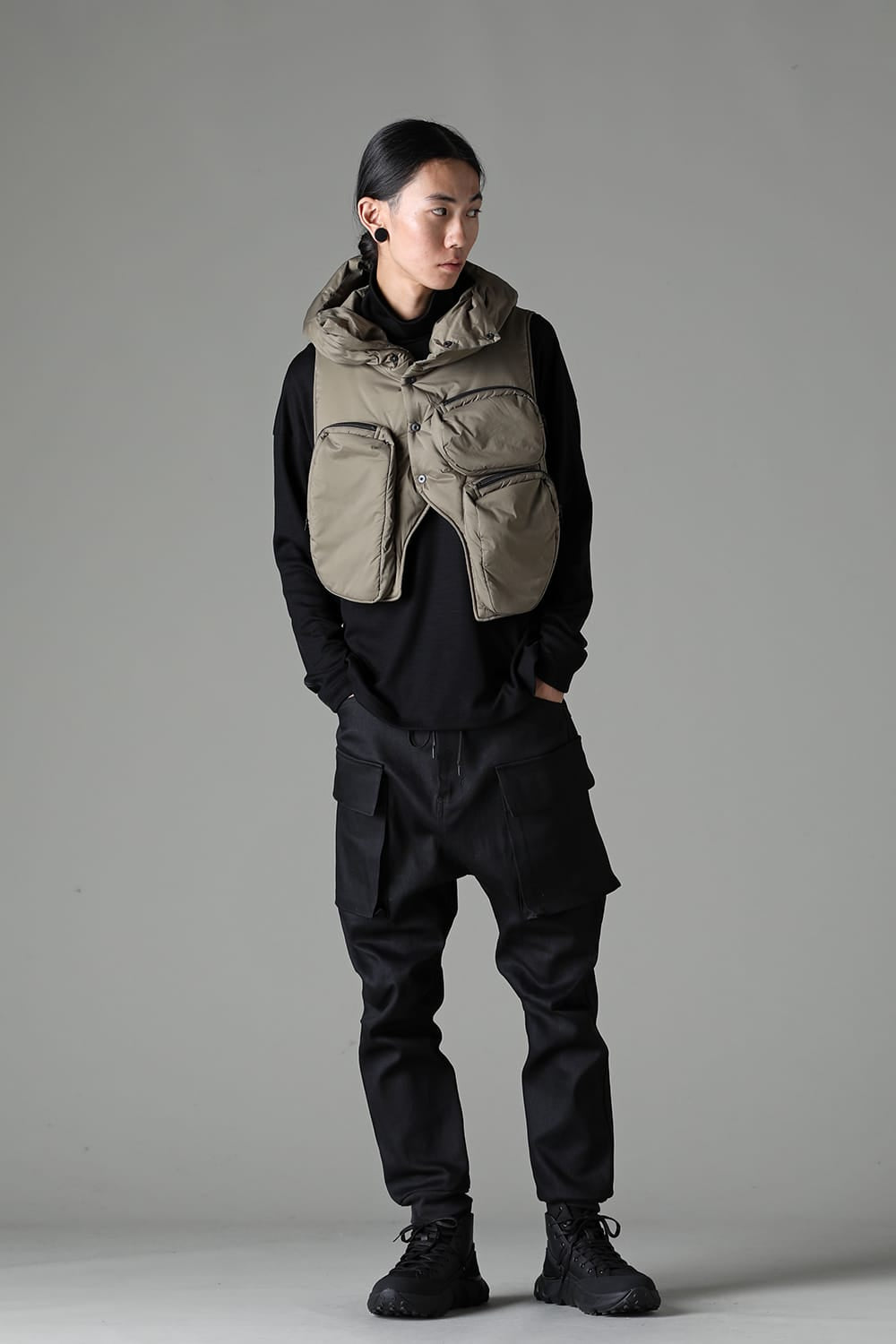 ダウンジャケット カーキ