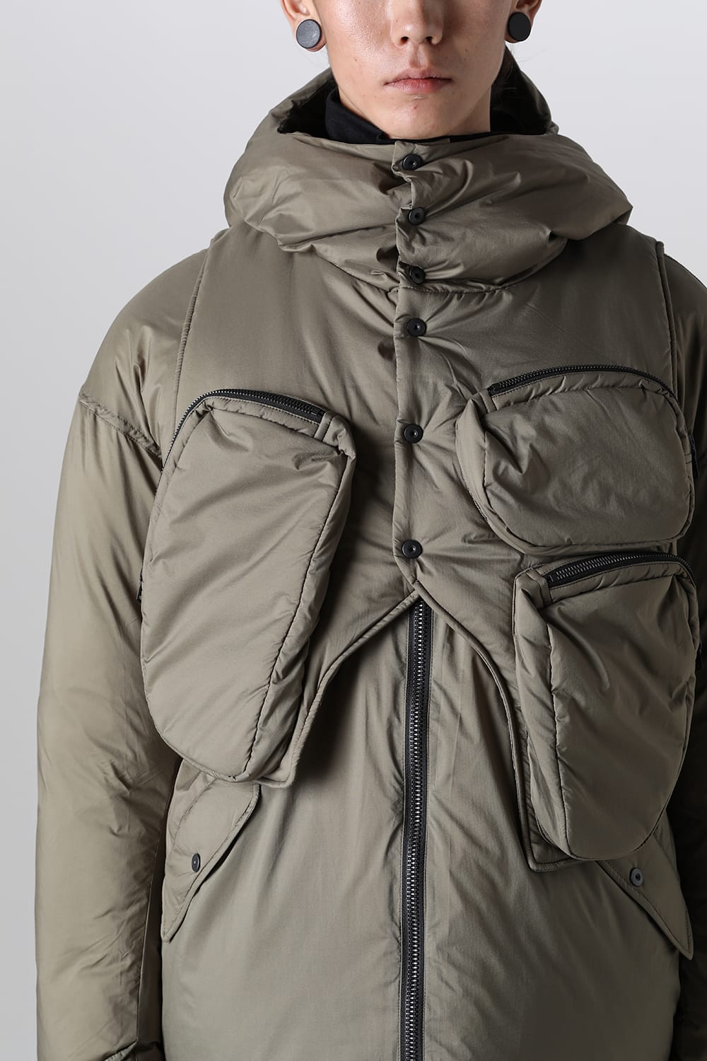 ダウンジャケット カーキ