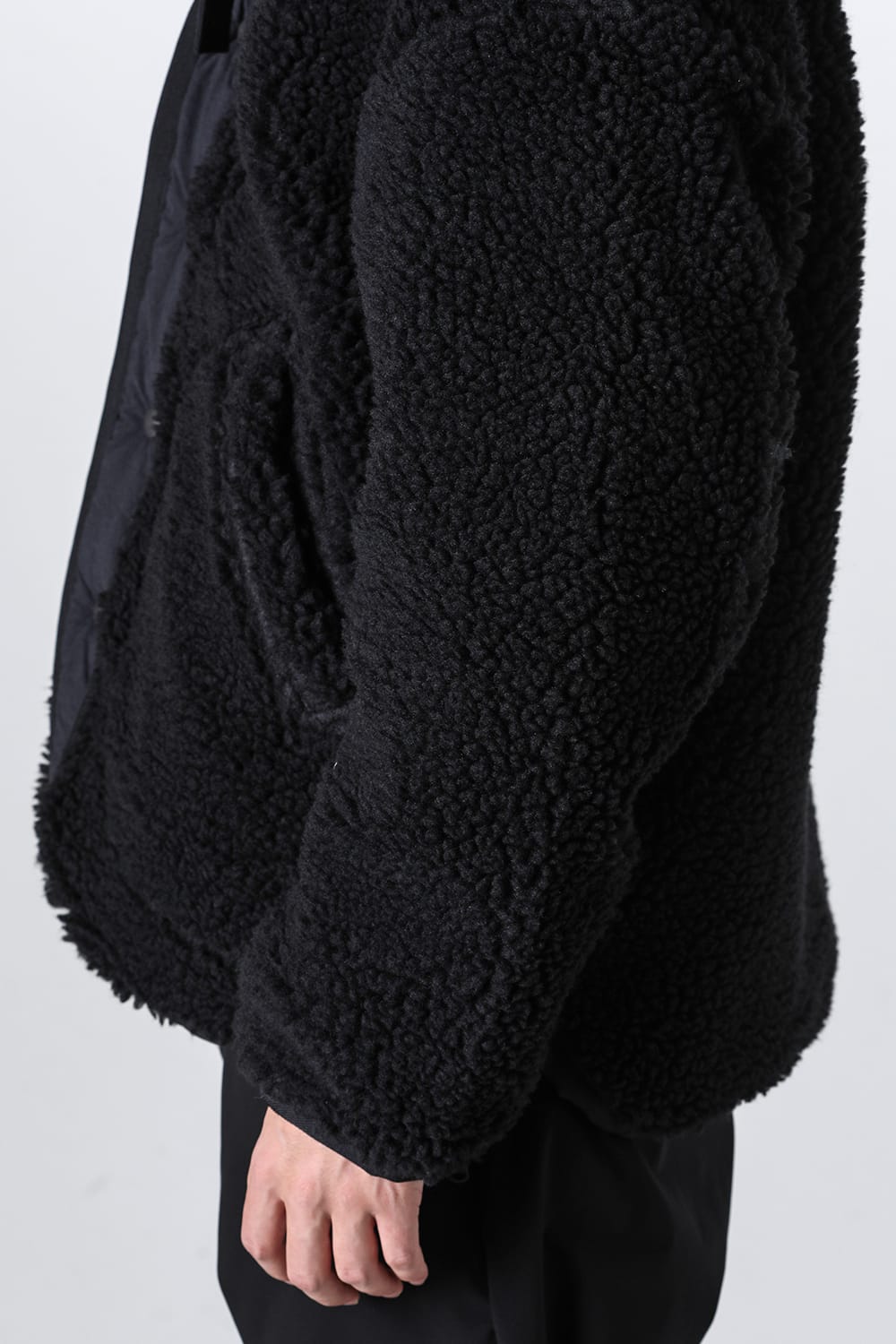 リバーシブル ボア ジャケット