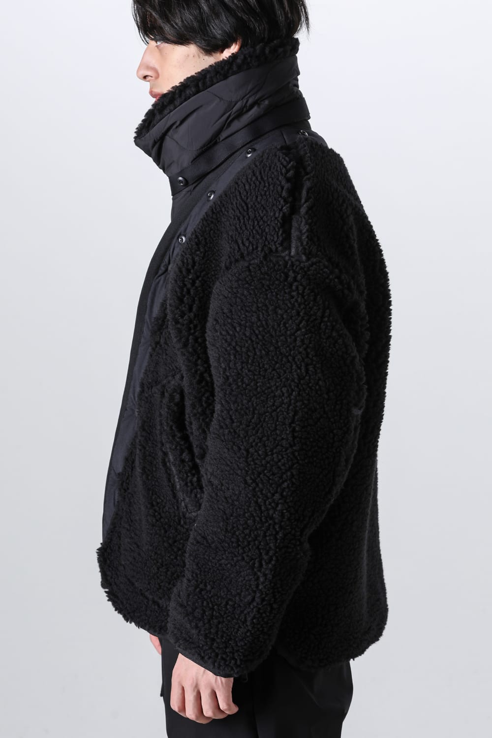 リバーシブル ボア ジャケット