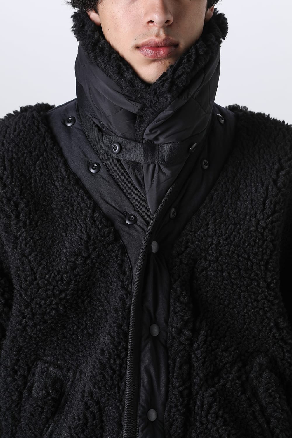 リバーシブル ボア ジャケット