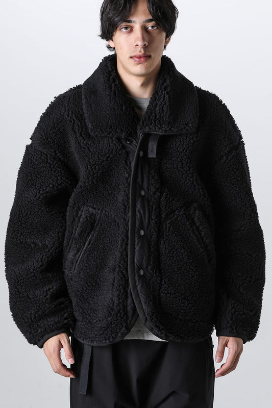 リバーシブル ボア ジャケット