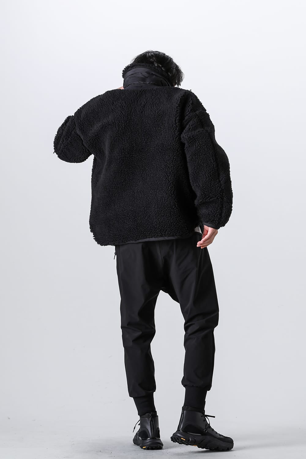 リバーシブル ボア ジャケット