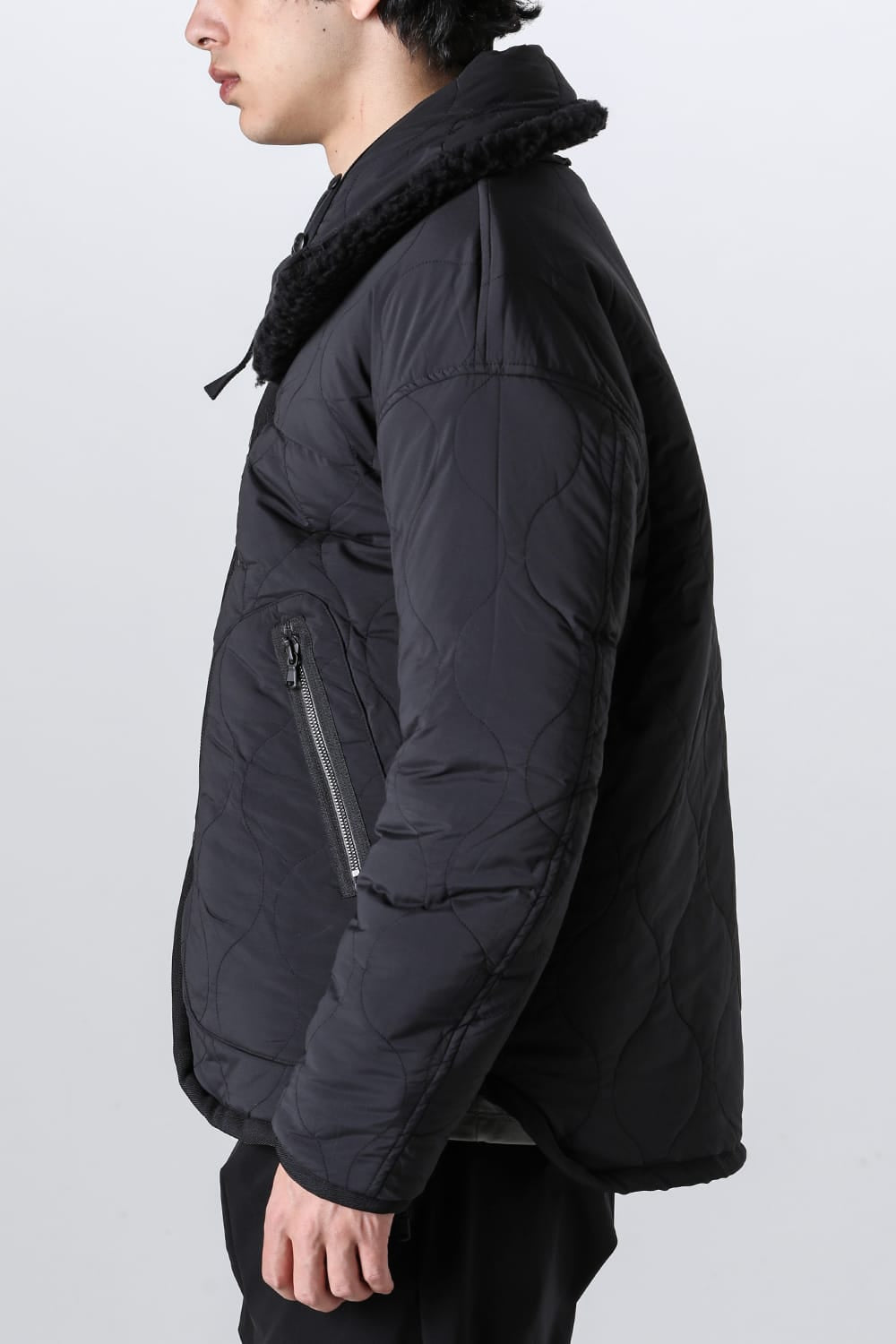 リバーシブル ボア ジャケット