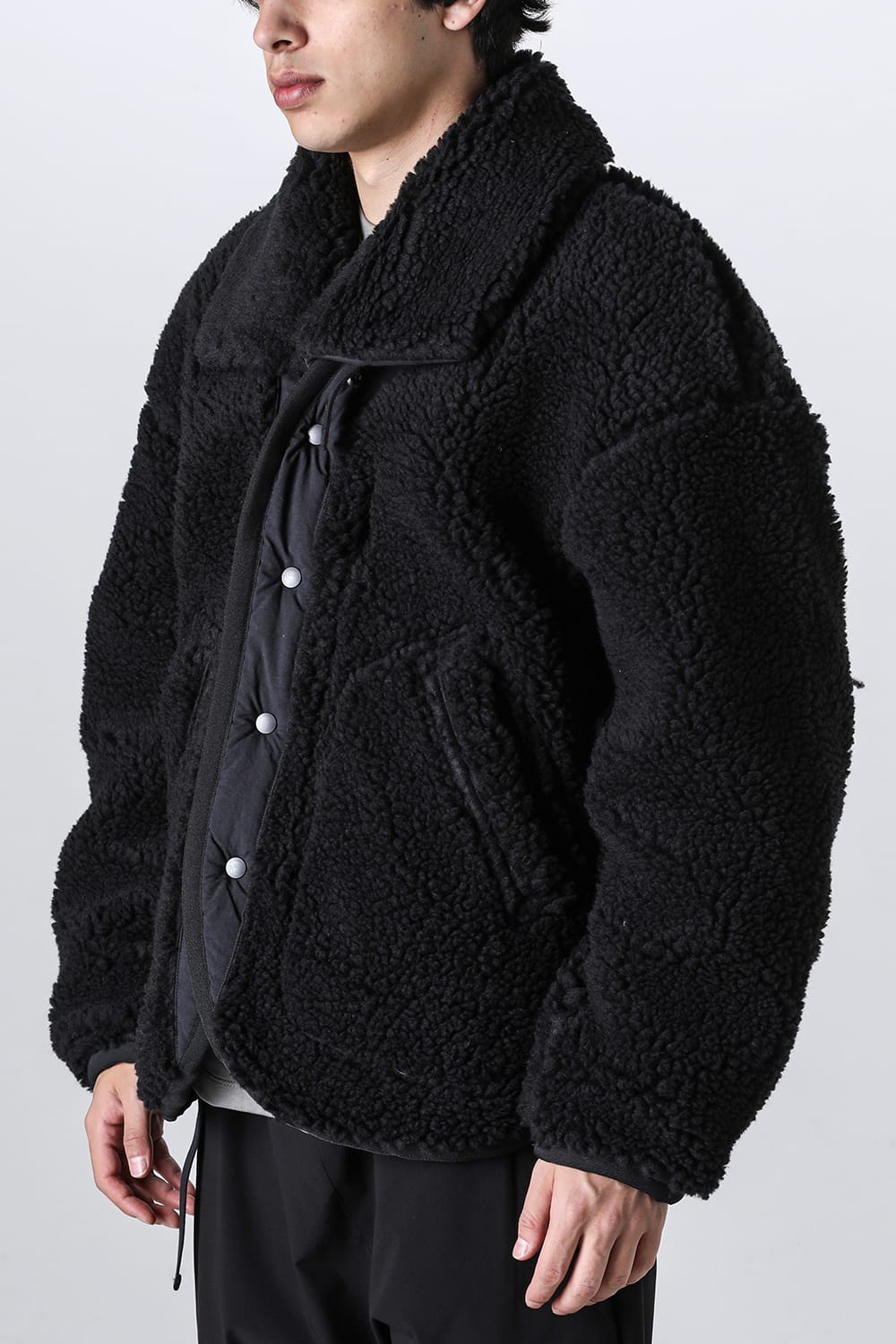 リバーシブル ボア ジャケット