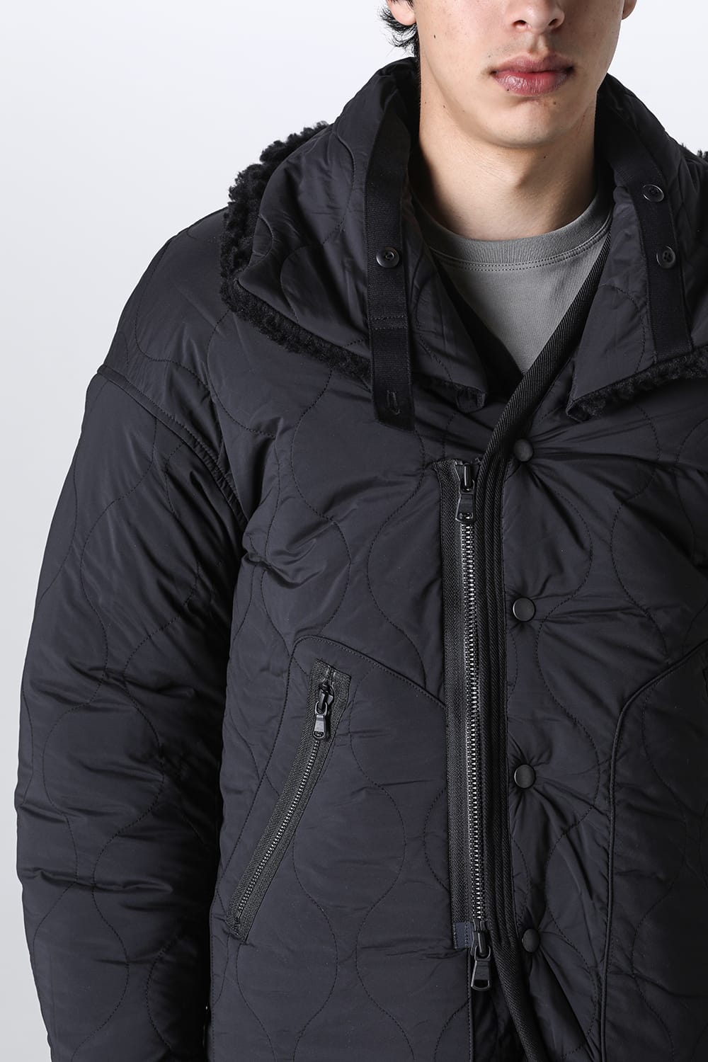 リバーシブル ボア ジャケット